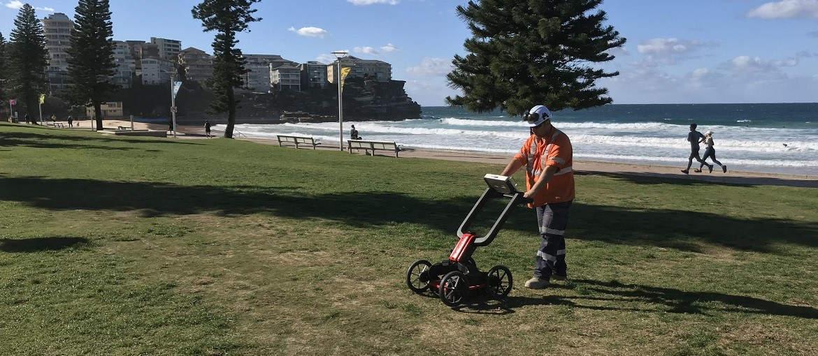 Warrabinya Services - Operator using GPR scanning to perform Utility Service Locating in a location in Sydney, NSW, 2000